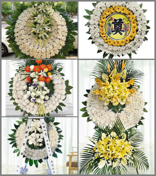 湖北黄冈市黄州区陈策楼镇擂鼓山村花圈速递